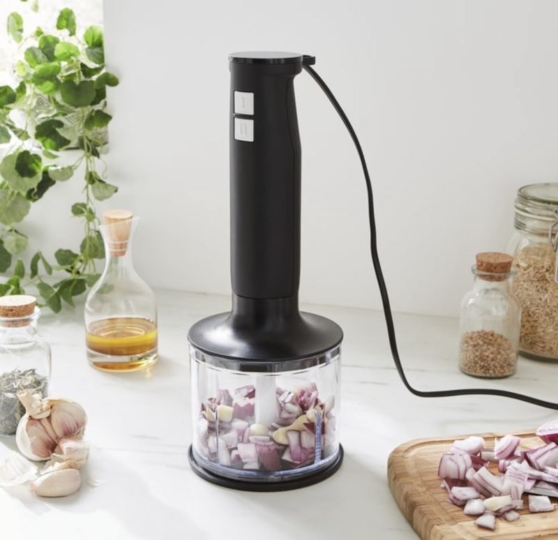 Matt Black Hand Blender &amp;amp; Whisk
