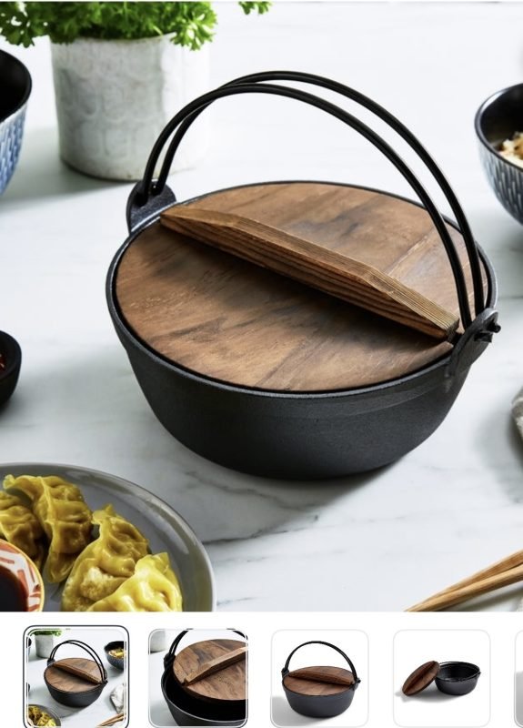 World Gourmet Cast Iron Ramen Cooking Pot